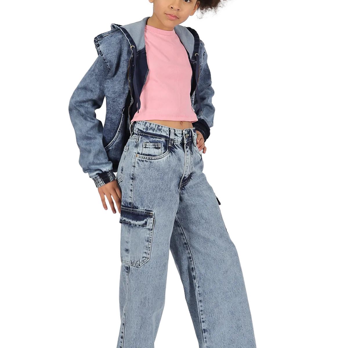 DIVINO JEANS - Jeans Fatima II Celeste Divino Teen