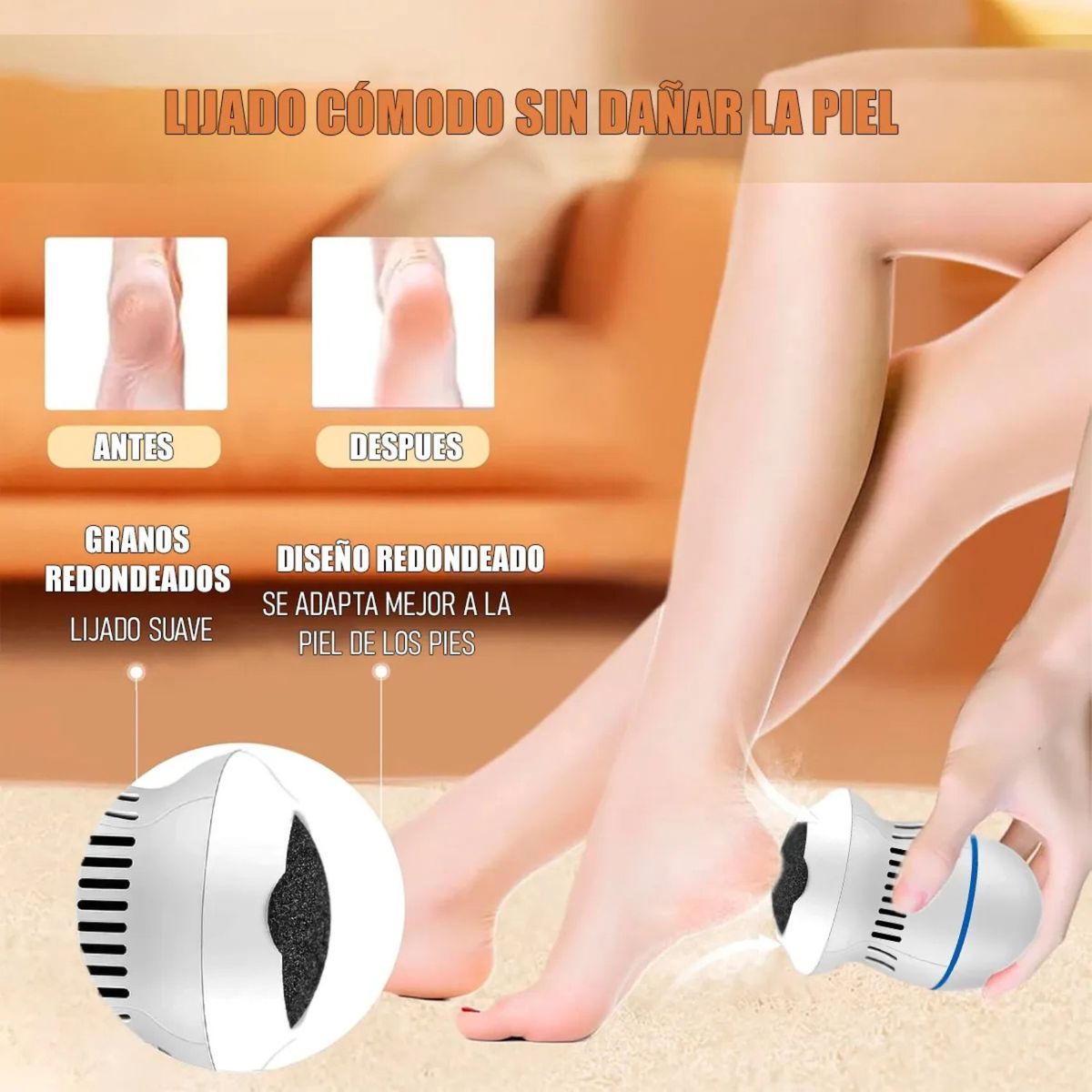 MOVI - Exfoliador de Pies Recargable Antidurezas