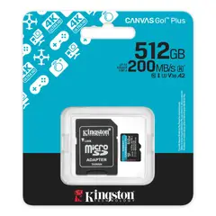 KINGSTON - Memoria Micro SD Canvas Go Plus 512GB SDCG4512GB