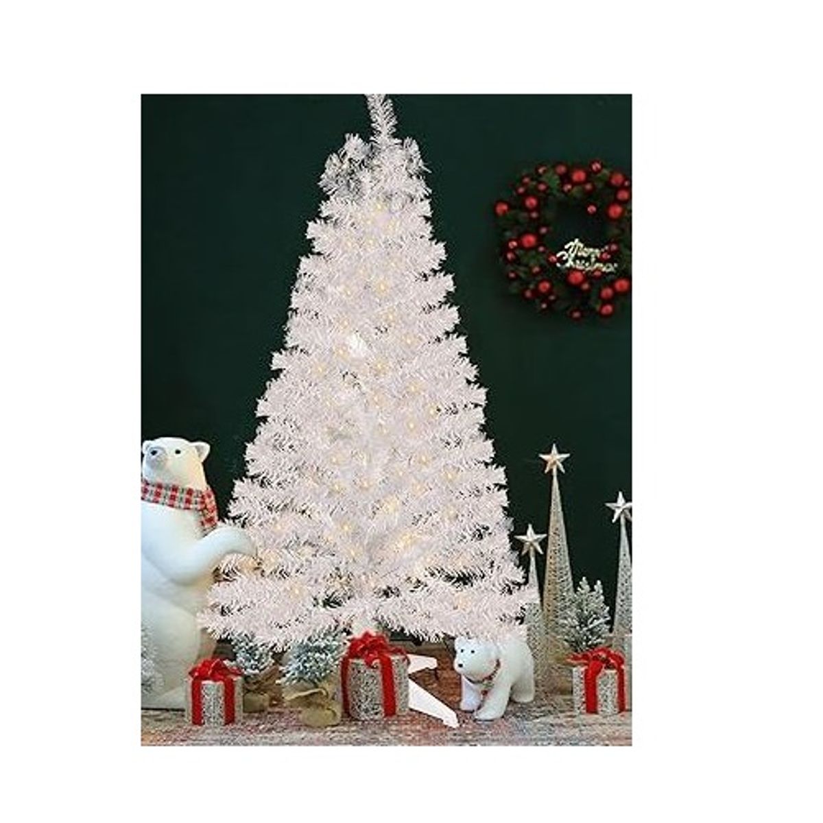 GENERICO - Árbol De Navidad Blanco 1.80 CM Artificial