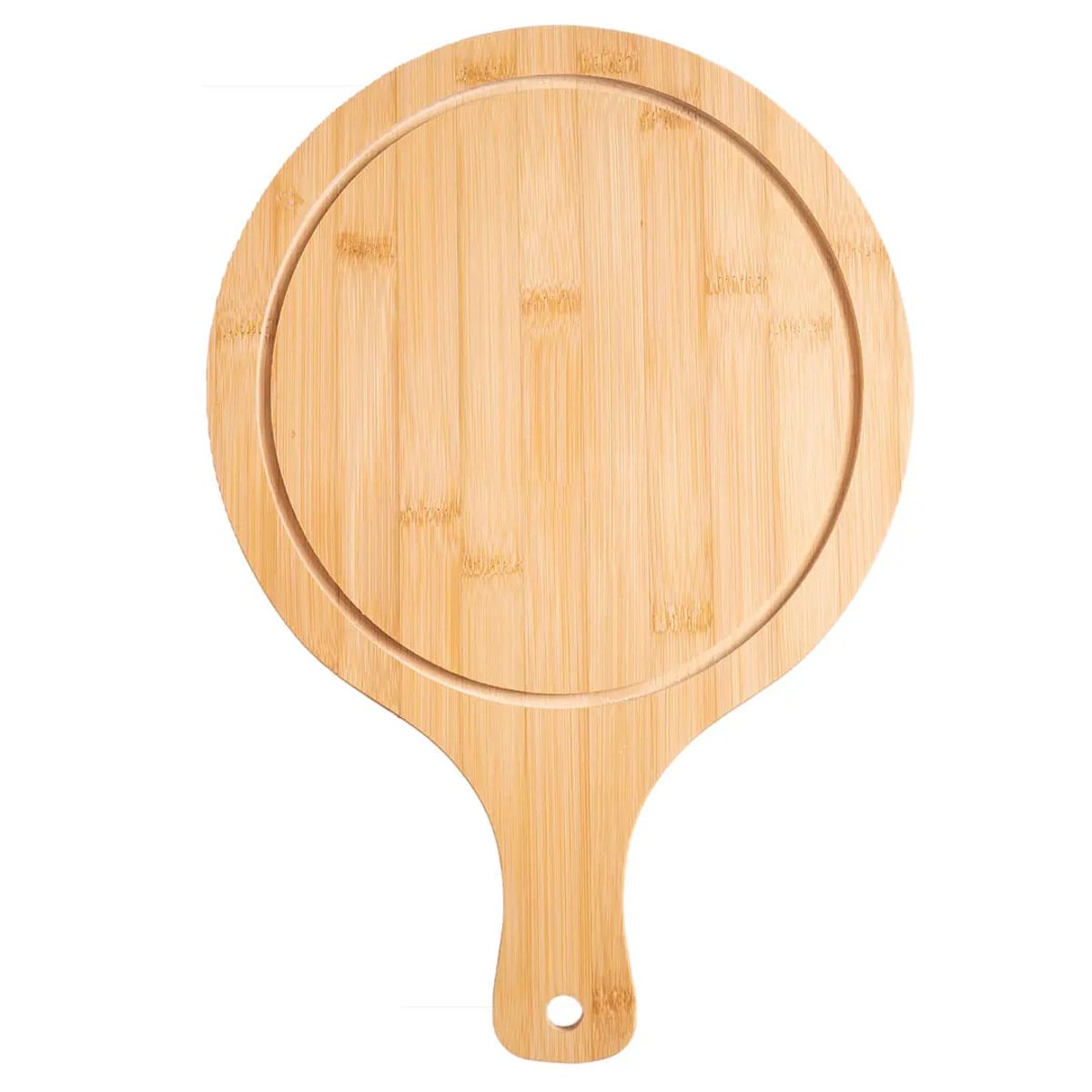 TOPSOC - Tabla Madera Circular Con Asa 28cm