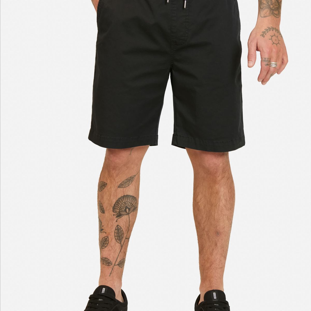 RUSTY - Bermuda Jogger Freeze Negro Hombre Rusty