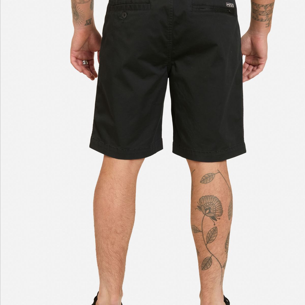 RUSTY - Bermuda Jogger Freeze Negro Hombre Rusty