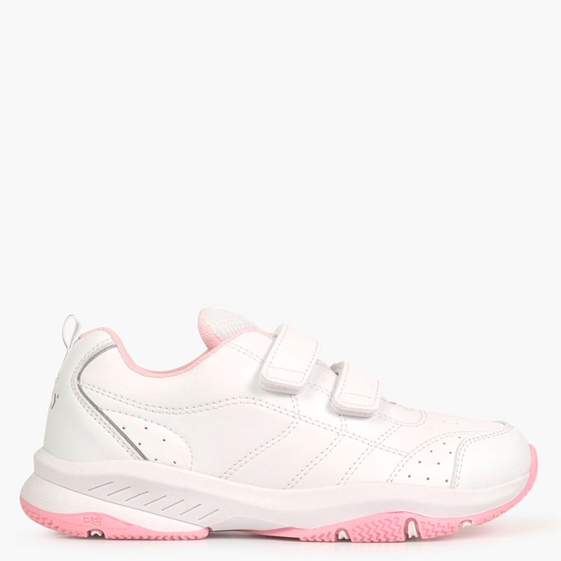 COLLOKY - Zapatilla Escolar Niña Blanca