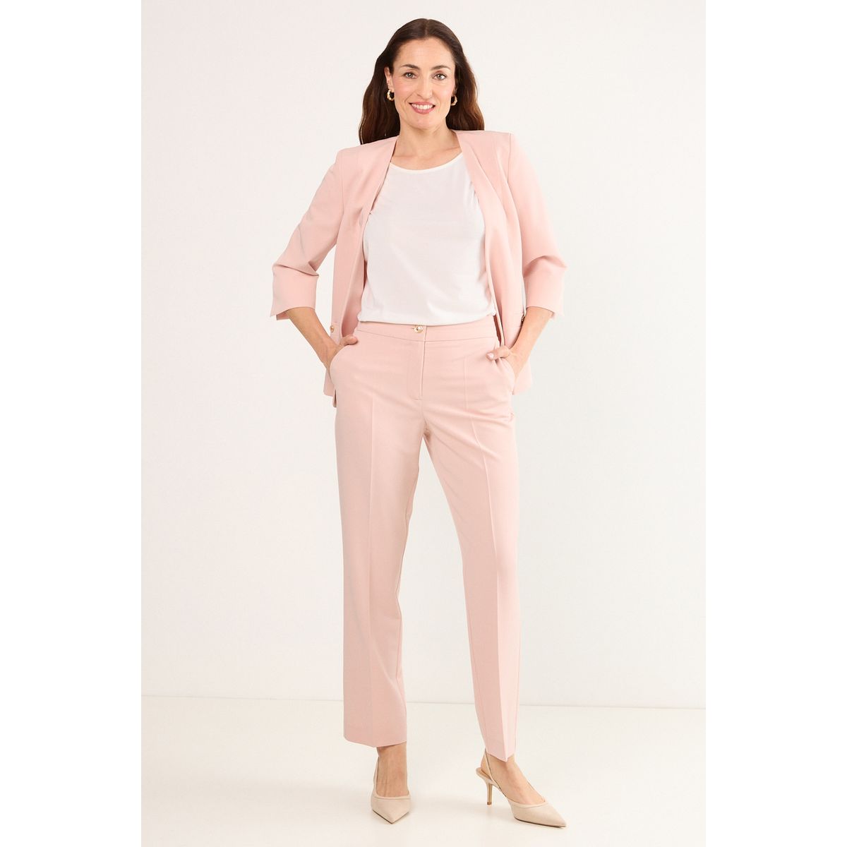 MA GRIFFE - Pantalon Mujer Rosa Magriffe