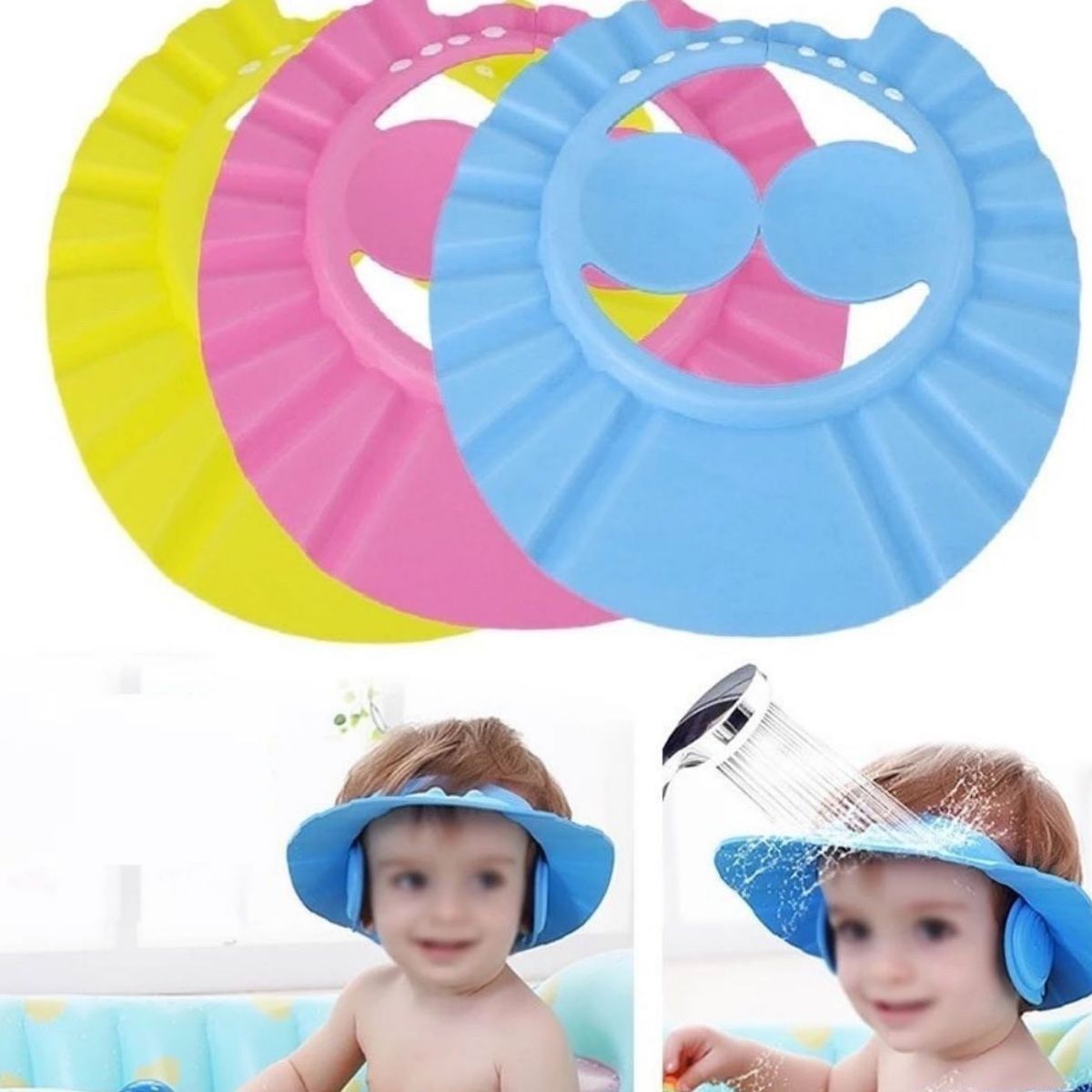 GENERICO - Gorro Visera De Baño Ducha Bebes Y Niños
