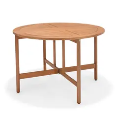 MIDTOWN - Mesa de Terraza Redonda Plegable Madera Pomona