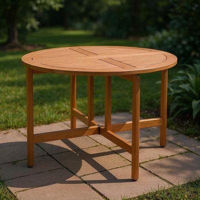 Imagen 2 del producto Mesa de Terraza Redonda Plegable Madera Pomona