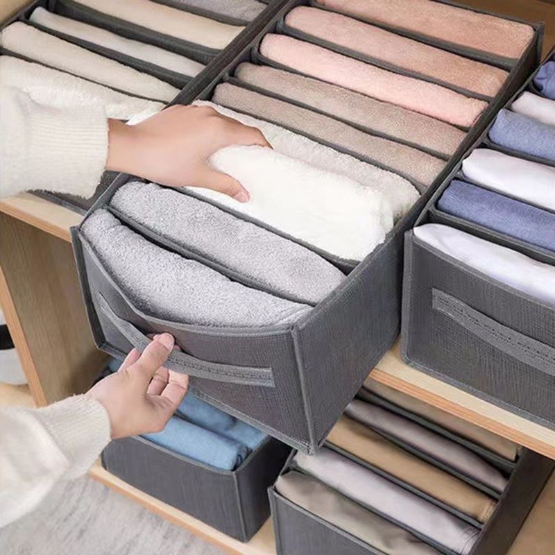 GENERICO - Pack X6 Organizador De Pantalones Caja Organizadora Closet