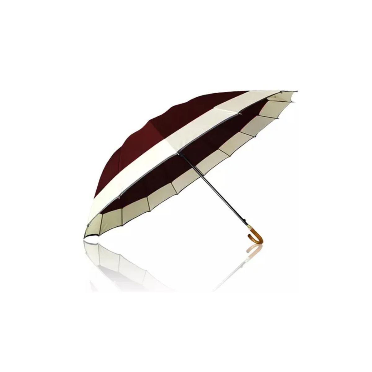 GENERICO - Paragua Automatico Impermeable 130cm 16 Varillas Bordo
