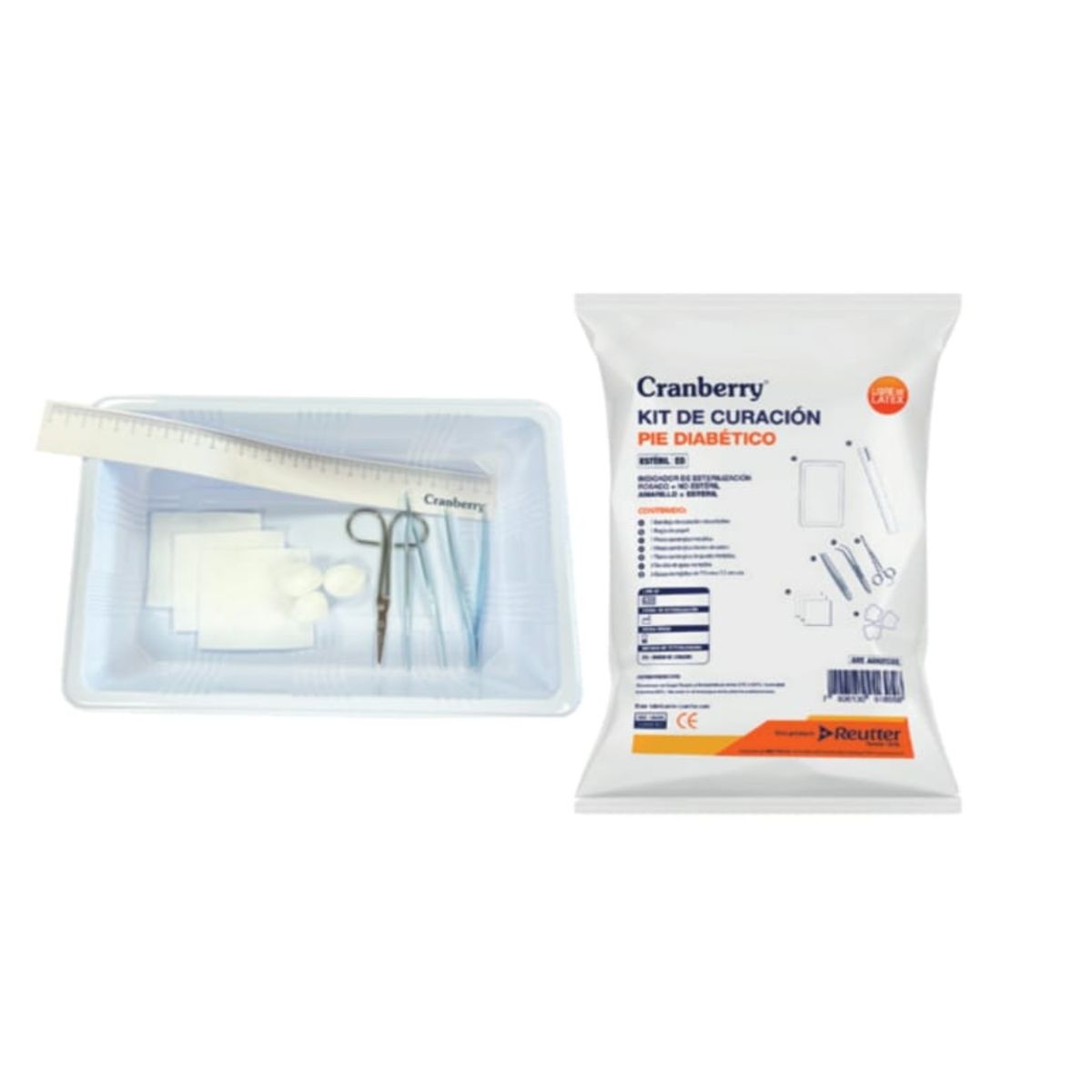 CRANBERRY - Kit Curación Diabético Estéril Desechable