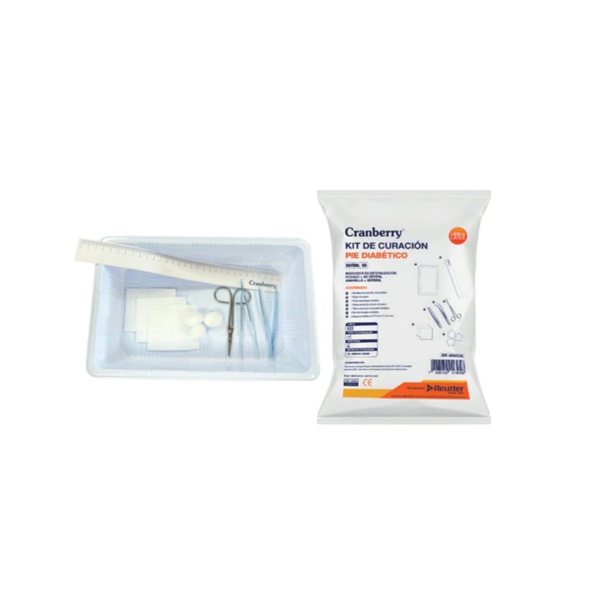 CRANBERRY - Kit Curación Diabético Estéril Desechable