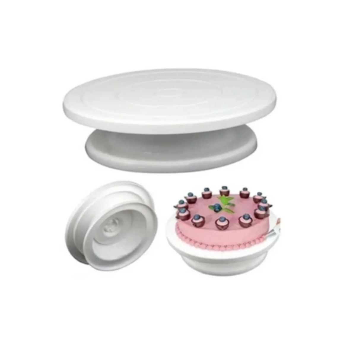 GENERICO - Base Giratoria Para Diseños Torta Circulo 28 Cm Diametro