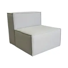 DISEÑOS VALESTRINI - POLTRONA MADRID LINO GRIS CLARO