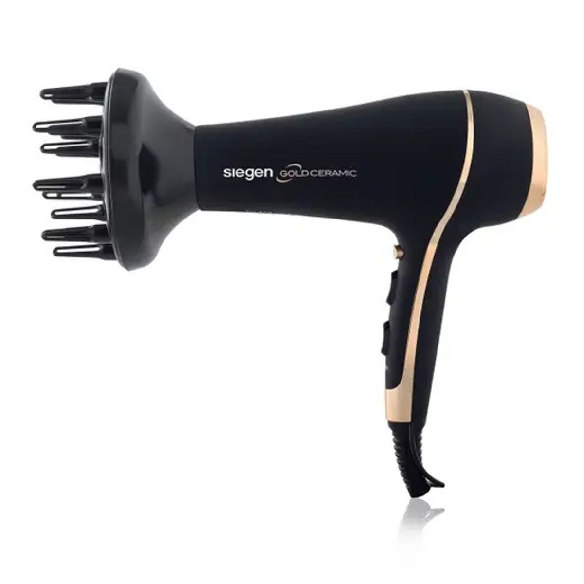 SIEGEN - Secador De Pelo Siegen  Sg3035 Negro 2niv Coolshoot Tourmalina Ion