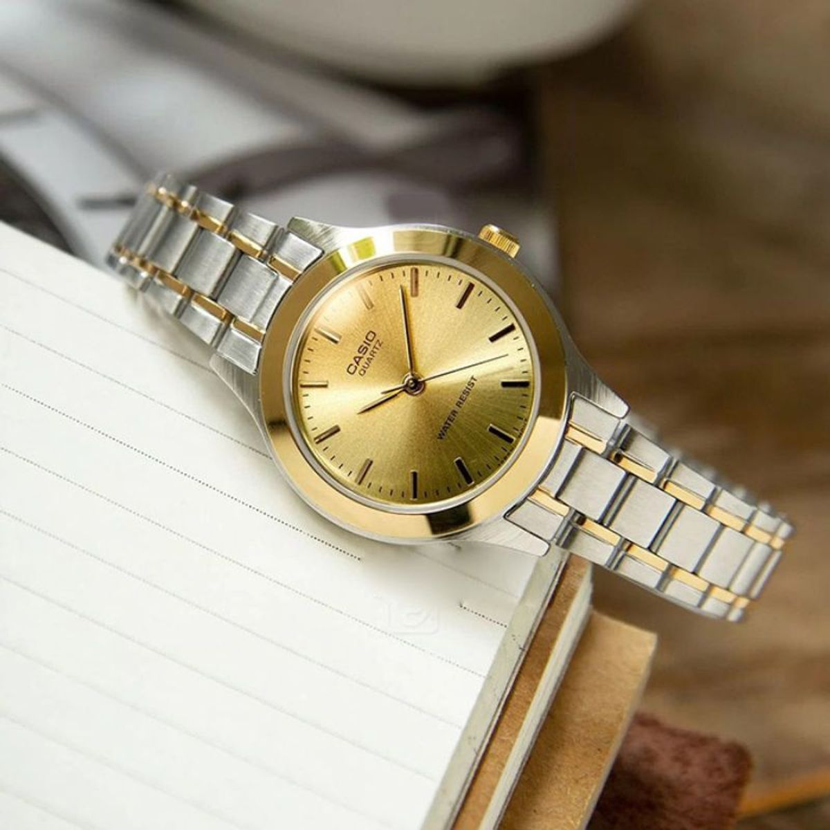 CASIO - Reloj Análogo Casio Mujer LTP-1128G-9A