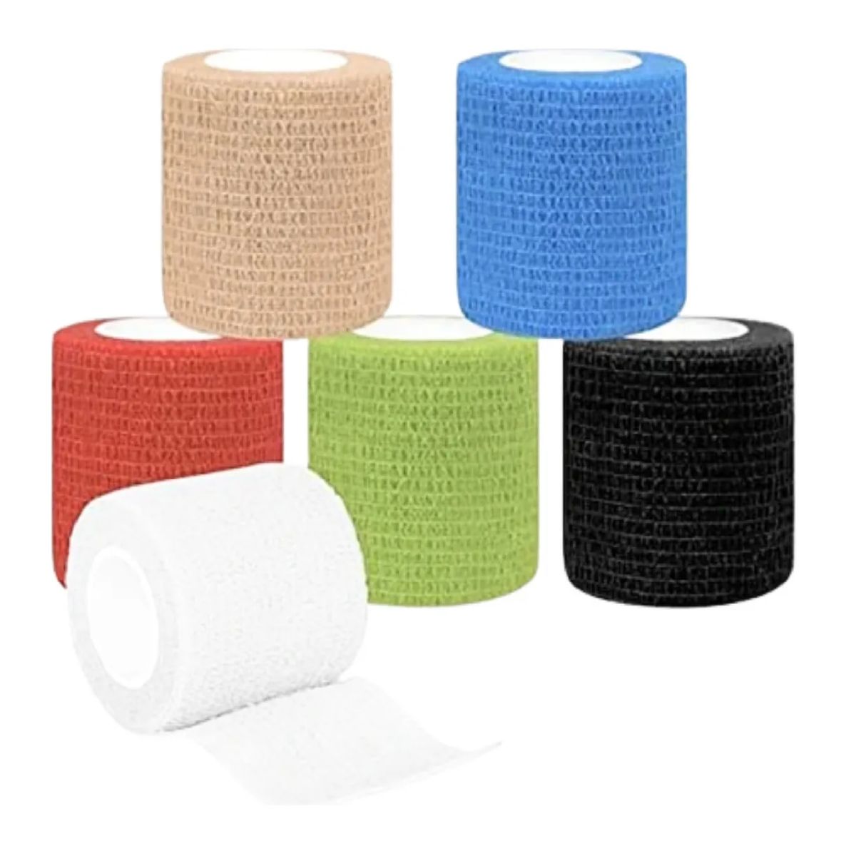 GENERICO - Pack X6 Cinta Para Vendaje Venda Coban Deporte 75mm x 450cm Variado