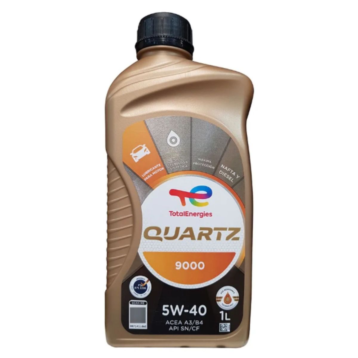 TOTAL - Aceite Motor 5w40 Total 9000 Norma Vw 502.00/505.00 1 Lt.