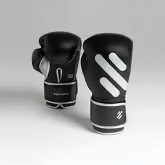 ULTIMATE FITNESS - GUANTE BOXEO PREMIUM SIVER SENIESA 12 OZ