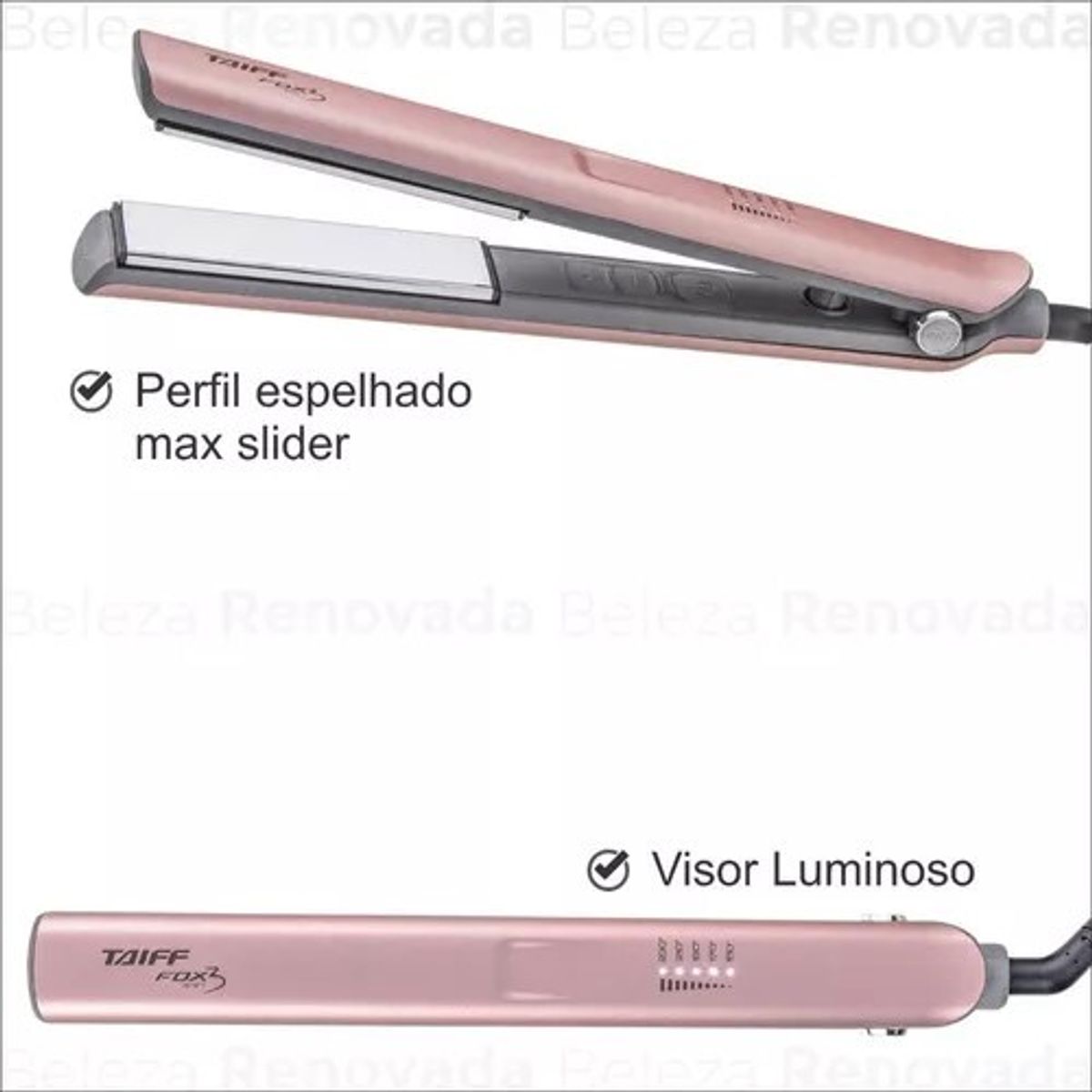 TAIFF - PLANCHA FOX ION 3 SOFT ROSE BIV TAIFF