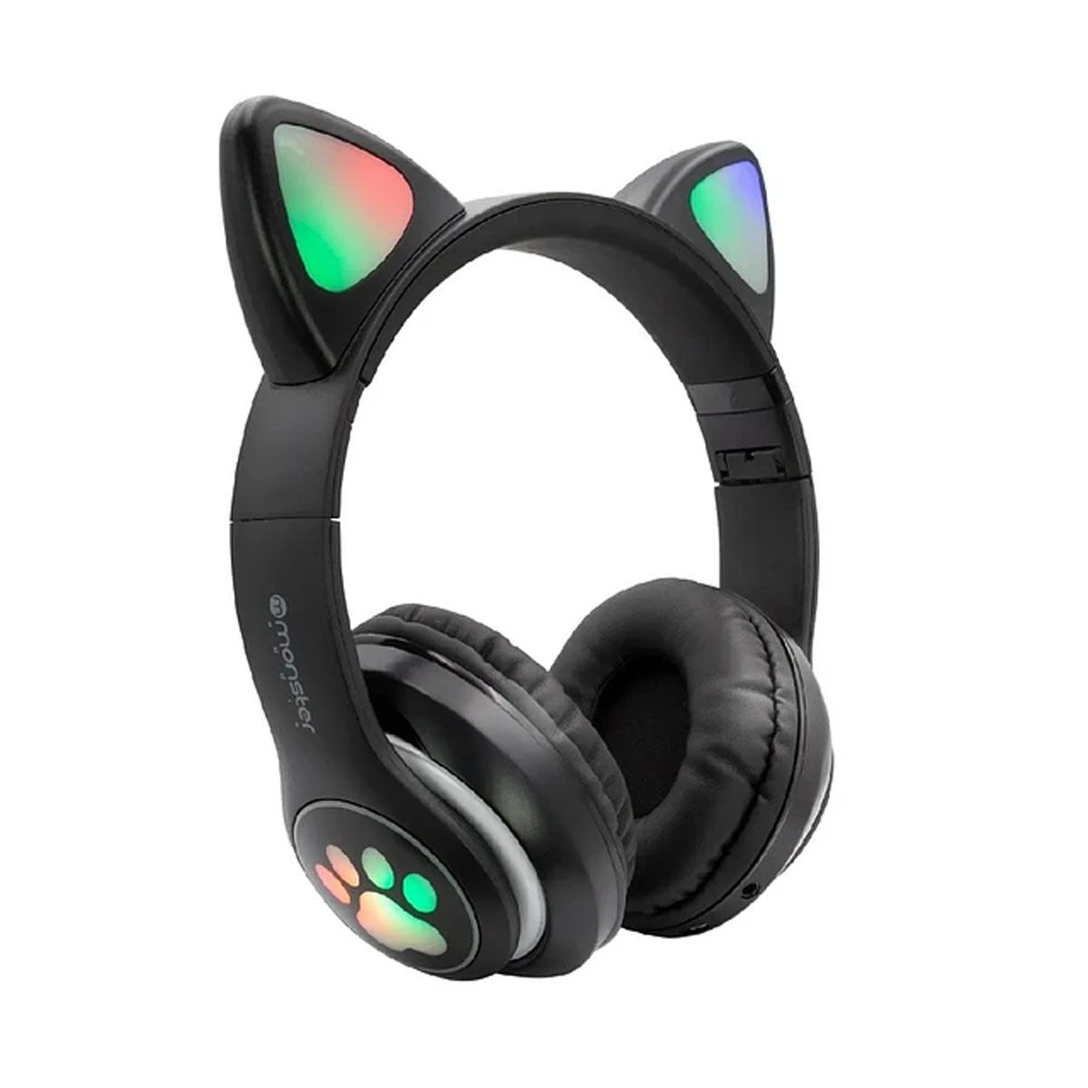 MONSTER - AUDIFONO BLUETOOTH OREJAS DE GATO MONSTER NEGRO CAT EARS