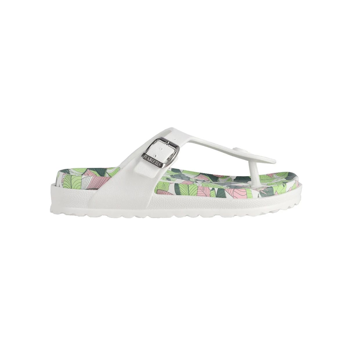 BAMERS - Sandalias Mujer  Bamers New Capri Vegan Blanco Print