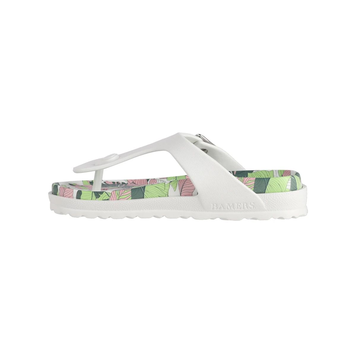 BAMERS - Sandalias Mujer  Bamers New Capri Vegan Blanco Print