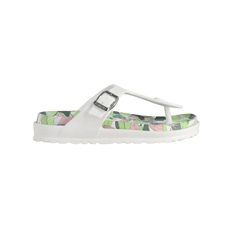 BAMERS - Sandalias Mujer  Bamers New Capri Vegan Blanco Print