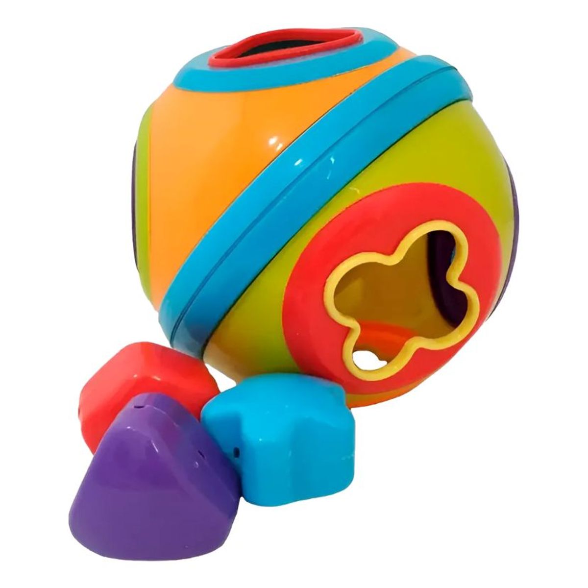 GENERICO - Pelota Didáctica Con Encajes De Figuras Para Bebés