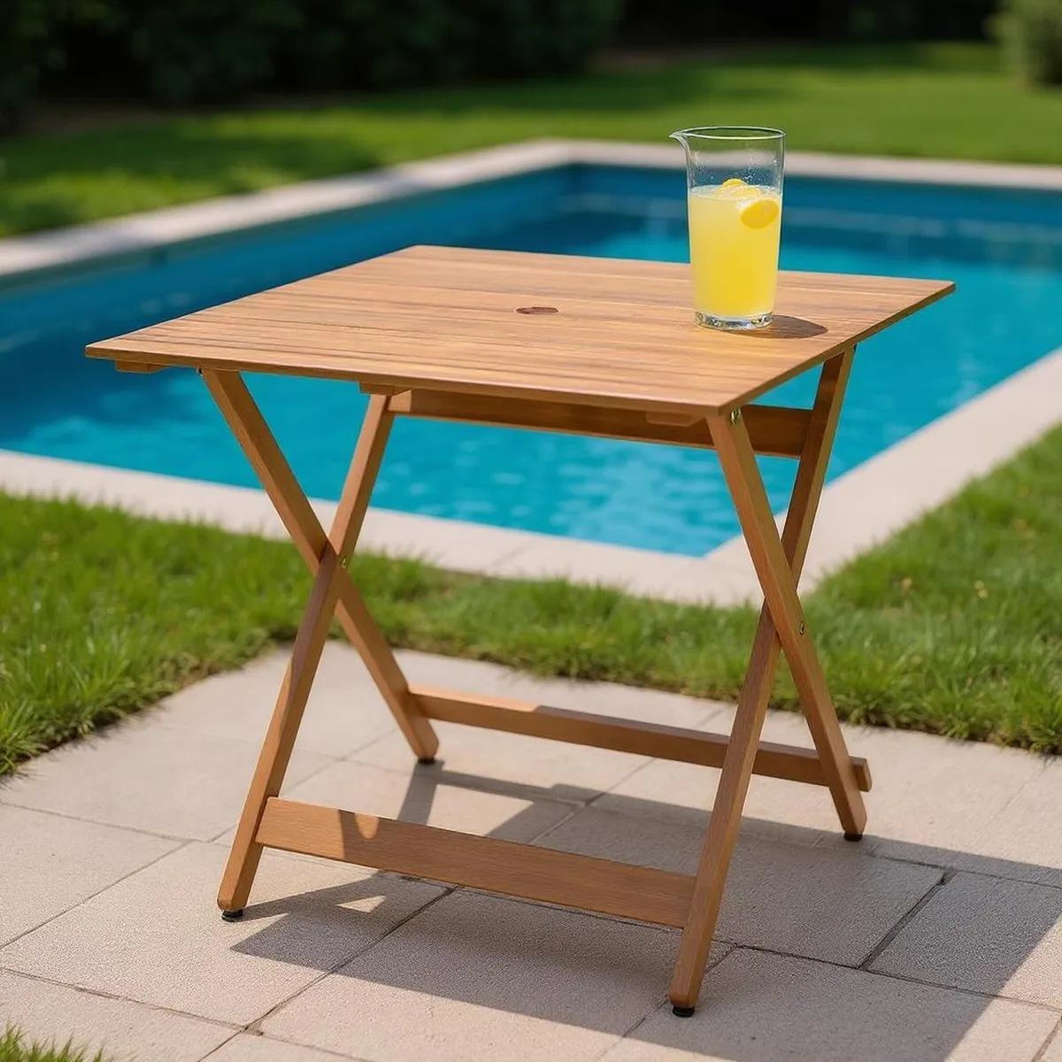 MIDTOWN - Mesa de Terraza Madera Plegable Manda Midtown