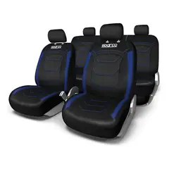 SPARCO - Fundas Cubreasiento Poliester NegroAzul