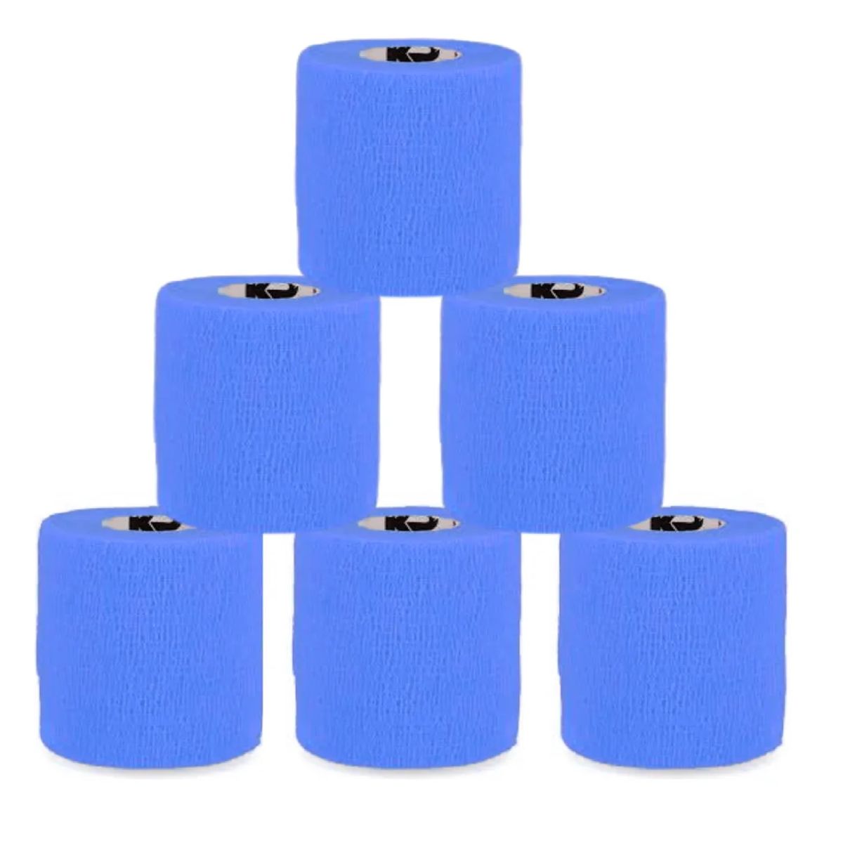 GENERICO - Pack X6 Cinta Para Vendaje Venda Coban Deporte 10cm X450cm Azul