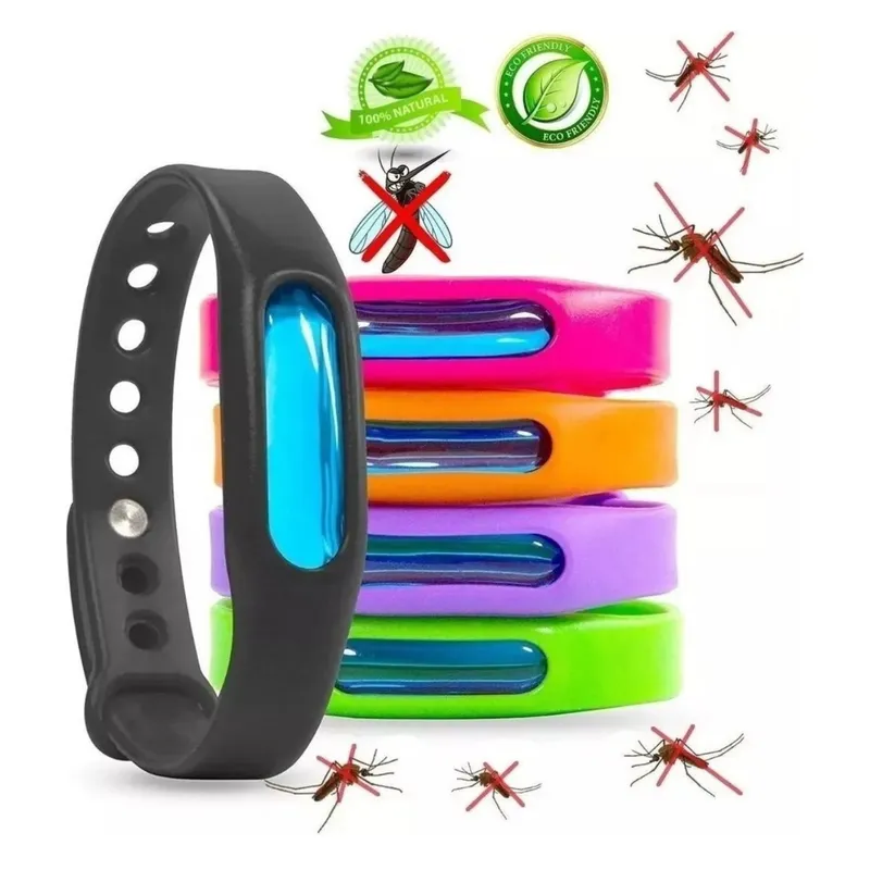 GENERICO - SET 12 PULSERAS REPELENTE MOSQUITOS