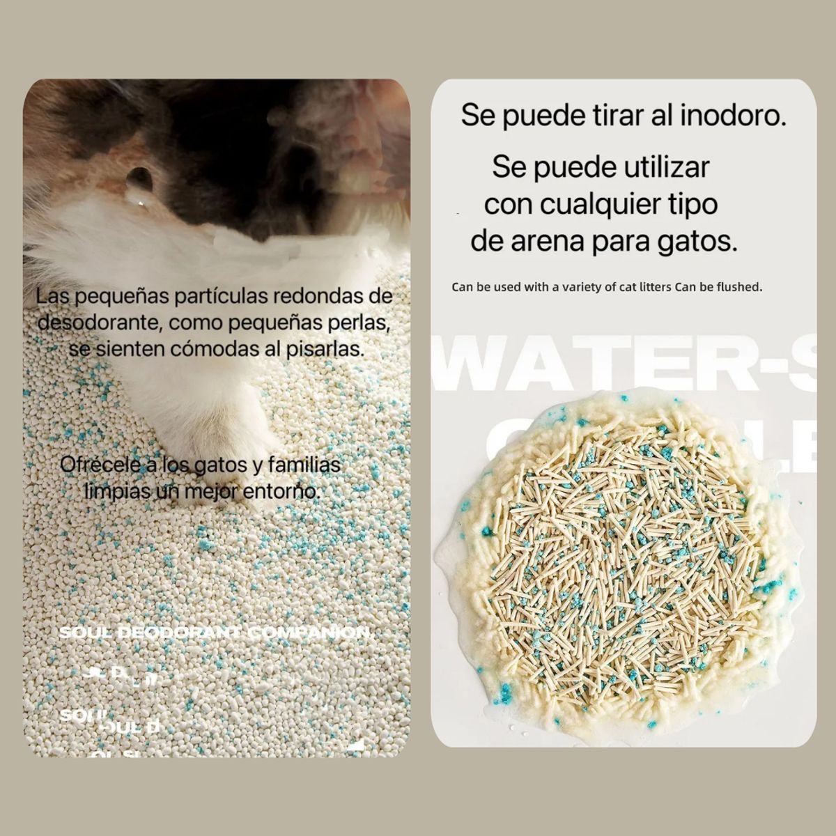 GENERICO - 10 Bolsas Desodorizantes Enzimas Biológicas Para Arena Gato