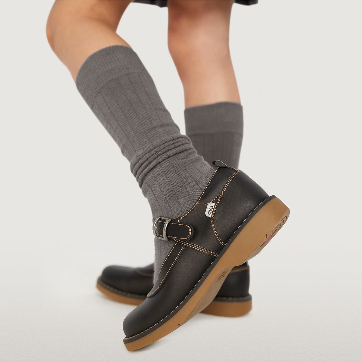 COLLOKY - Calzado Escolar Niña Cuero Negro (30 a 33) Colloky