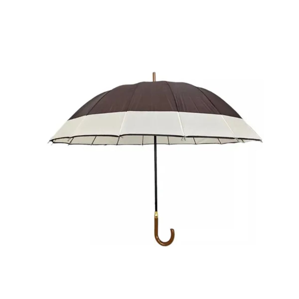 GENERICO - Paragua Automatico Impermeable 130cm 16 Varillas Marron