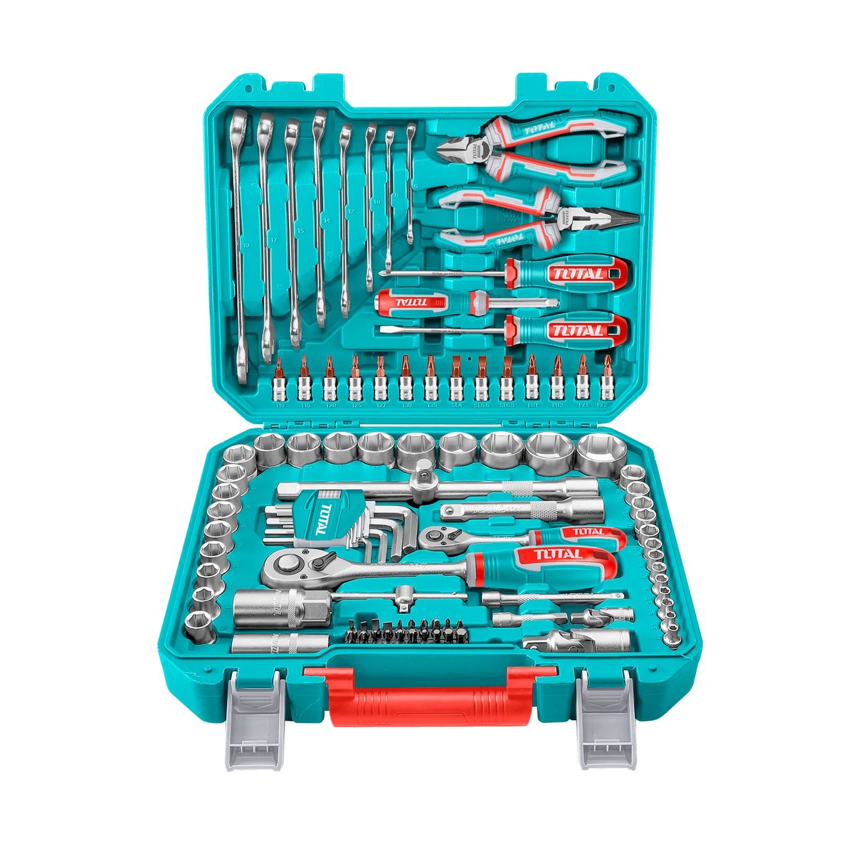 TOTAL TOOLS - Juego Herramientas 100 Piezas Total