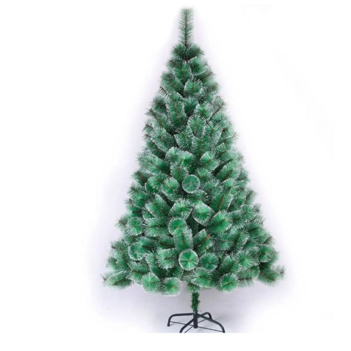 GENERICO - Árbol de Navidad verde con puntas blancas 180cm
