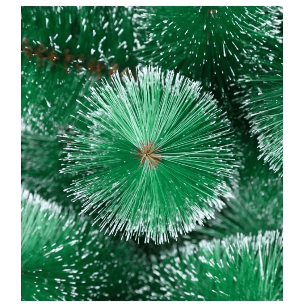 GENERICO - Árbol de Navidad verde con puntas blancas 180cm