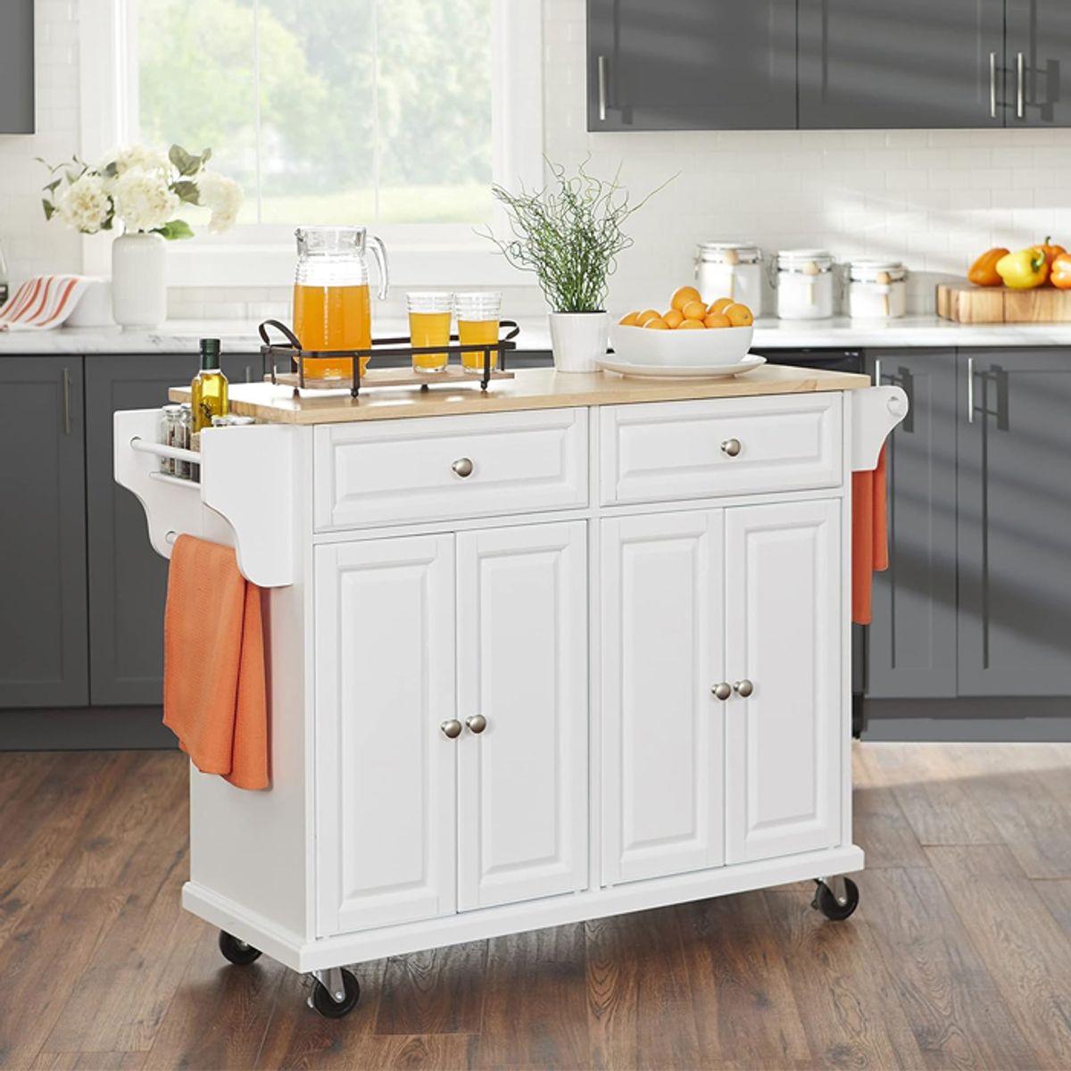 MSA MUEBLES SANTA ANA - Isla Buffet de Cocina White