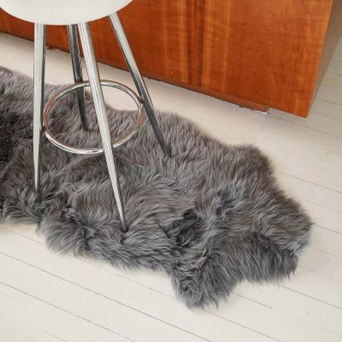 GENERICO - Piel de Oveja Punta Natural -	Gris