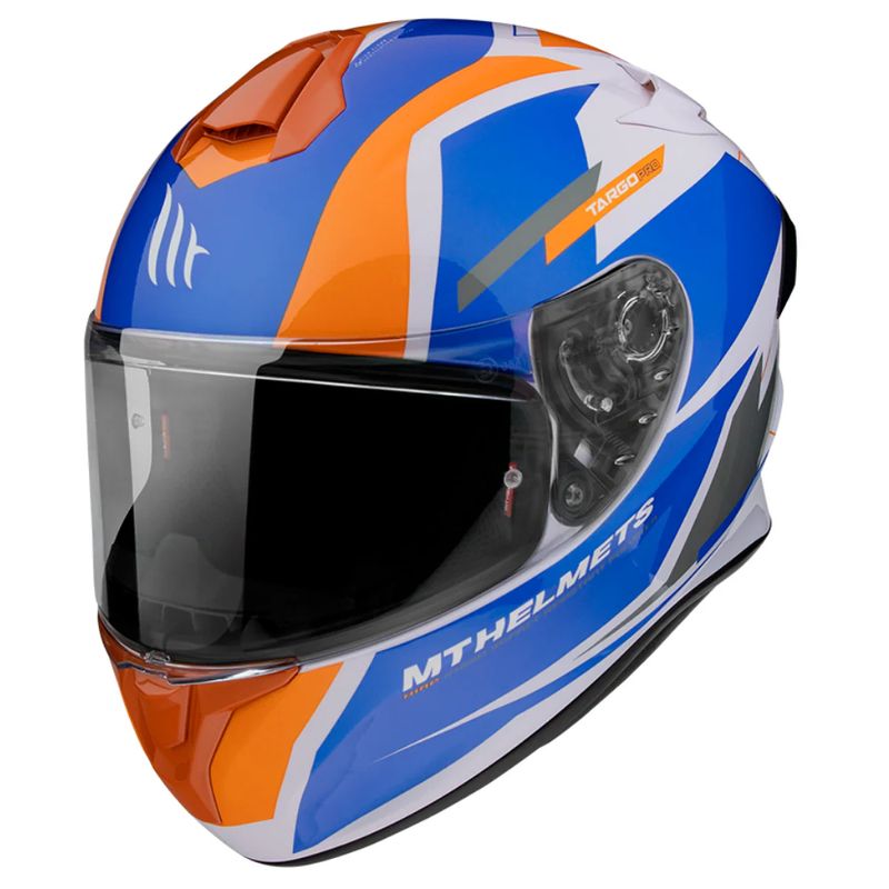 MT - Casco Para Moto MT Targo Pro Sound Naranja Perla Brillo