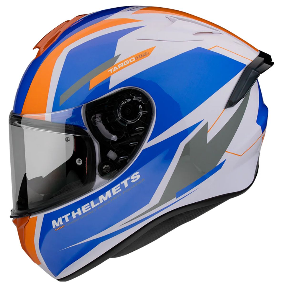 MT - Casco MT FF106 Targo Pro Sound D4 Naranja Perla Brillo