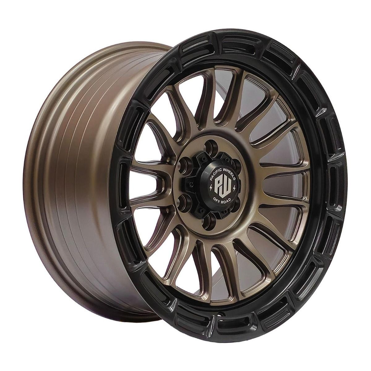 GENERICO - Set 4 Llantas 17x8,5 6X114 Et20 RIVAL MBrnz-LMB