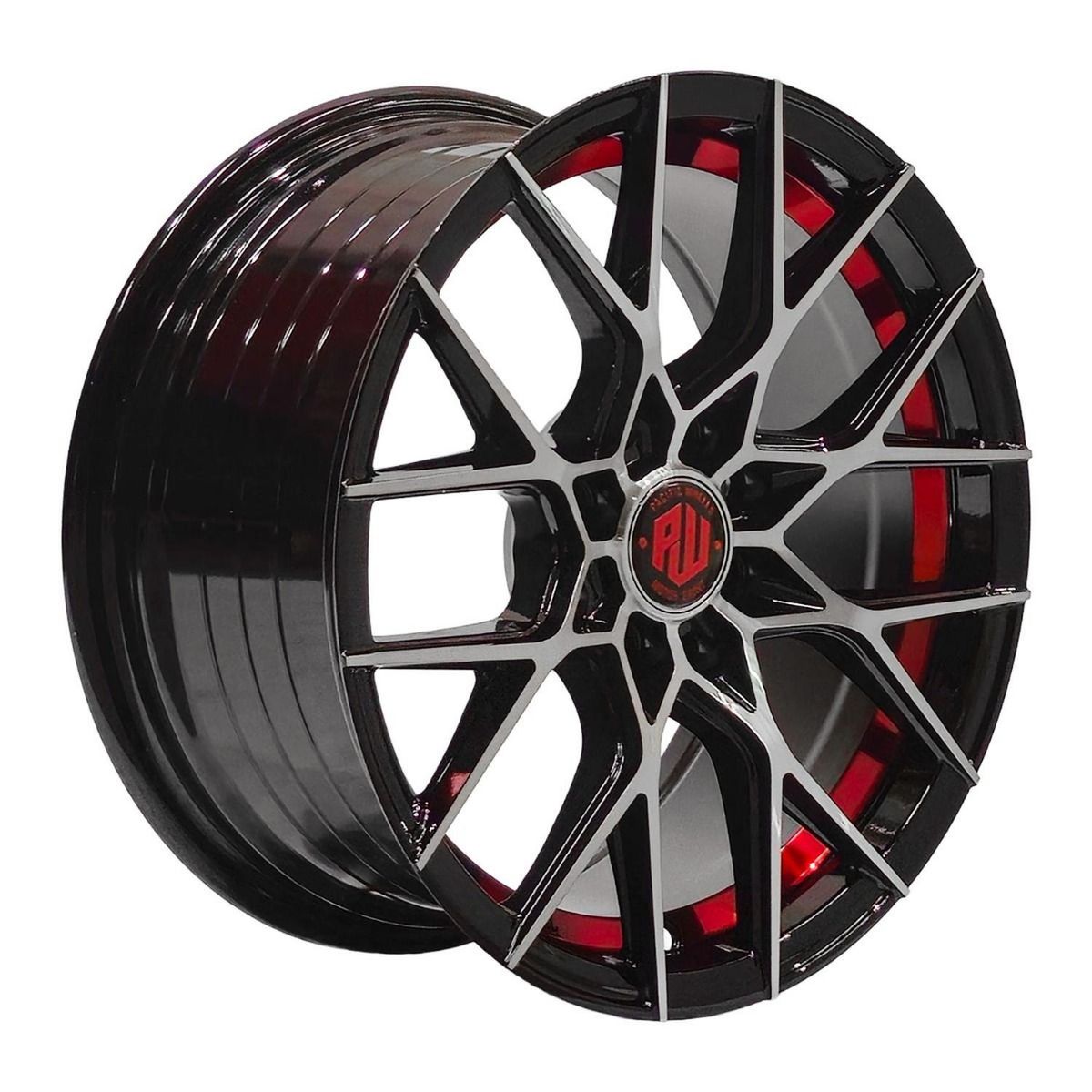 GENERICO - Set 4 Llantas 15x7 4X100/4X114 Et35 DAIYA BM-UC-Red