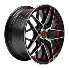 GENERICO - Set 4 Llantas 15x7 4X100/4X114 Et35 HURRACAN MBM-UC-Red