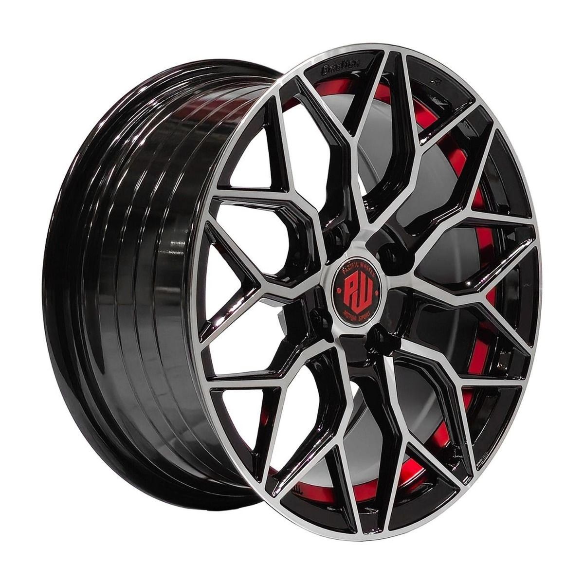 GENERICO - Set 4 Llantas 15x7 4X100 Et35 KARIJERA BM-UC-Red