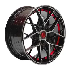 GENERICO - Set 4 Llantas 15x7 4X100/4X114 Et35 MIGLIA BM-UC-Red
