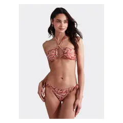 LOUNGE - Bikini Strapless Hojas Paradiso