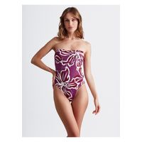 Traje De Baño Strapless Floral Paradiso